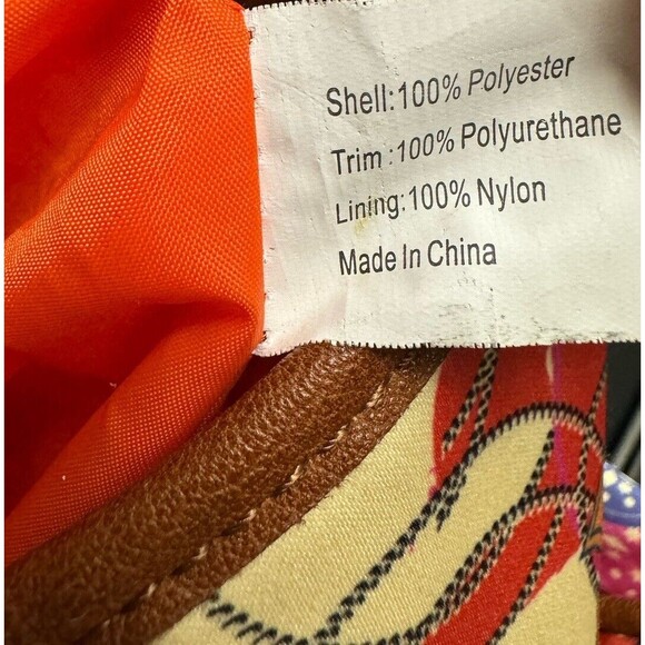 BollyDoll Summer Peacock Purse Beach 2000s Faux Leather Accents Artsy - Picture 15 of 15